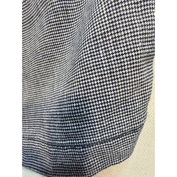 Banana Republic Mens Aiden Short Stretch Sz 34 Navy White Houndstooth Drawstring - Picture 9 of 9